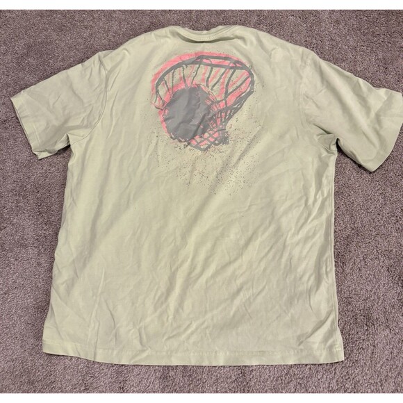 Jordan Flight Essential Green Graphic Tee Shirt Nike Air Jordan Size Large - Picture 3 of 6